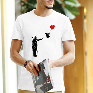 Wholesale 100% Cotton Custom Printing Oversized Heavyweight Men's T-shirt Graphic Falling Shoulder Sleeve <b>Tshirt</b> - Product Image 3