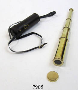 Télescope blanc en laiton Antique, artisanat en métal, personnalisé avec boîte en bois, en vente - Product Image 4