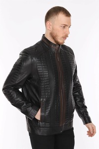 High Street hommes vestes en cuir véritable respirant vêtements de sport imperméables pour adultes personnalisable équipement de cyclisme hiver taille XL - Product Image 3