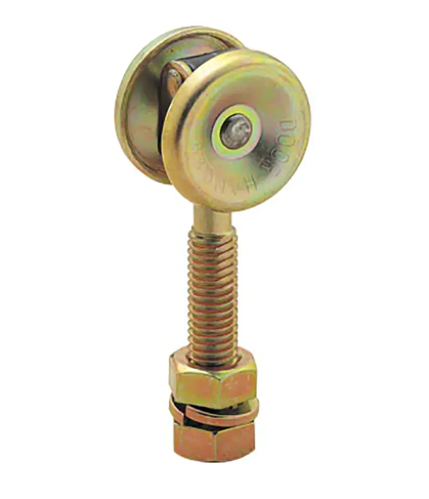 HANGING SLIDING DOOR ROLLER FOR WOODEN DOOR USED AT A WAREHOUSE ETC WITH OTHER RELATIVE PARTS