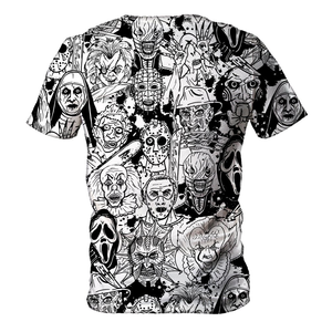 เสื้อยืดกีฬา OEM พิมพ์ลาย3D เสื้อคอกลมเสื้อไม่มีปกเสื้อแฟชั่น - Product Image 6