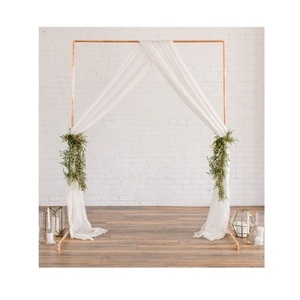 Support d'affichage moderne en métal pour mariage, décoration de jardin en extérieur, forme et logo personnalisables - Product Image 3