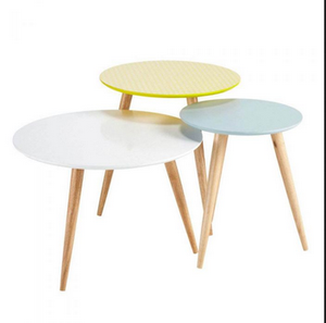 Nordic Modern Design 3-Piece Nesting <b>Side</b> <b>Table</b> Minimalist Iron Top Home Decorative Metal Furniture for Living Room - Product Image 3