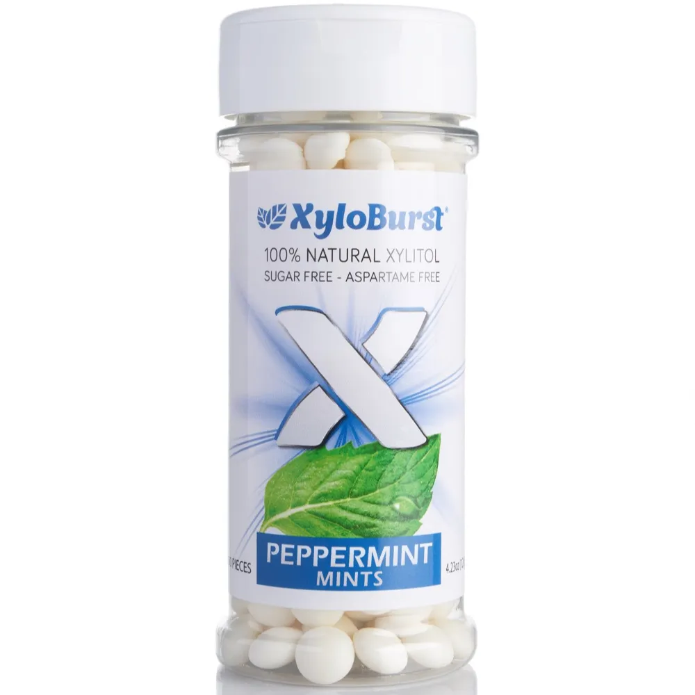 النعناع خالية من السكر XyloBurst 200 ct. برطمان