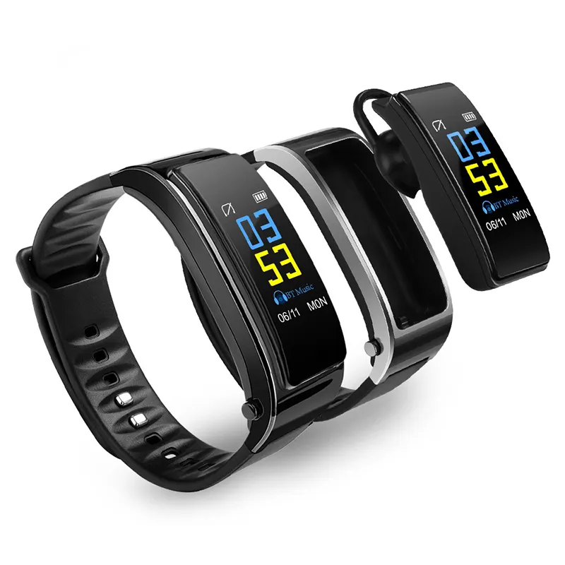 2 in 1 Y3 Smart Talk Band Fitness Tracker Smart sport Bracelet With BT Earphone For Android and IOS Smart Watch Band Y3