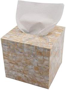 Caja de pañuelos de diseño moderno para el hogar, servilletero cuadrado brillante para Hotel y restaurante - Product Image 4