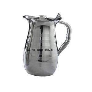 Modern Designer Stainless Steel Jug Water Supplies Server Drink Ware for Weddings Parties-for Table Water Serving Gift Cup - Product Image 4