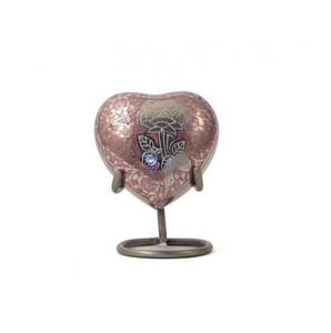 Meilleures ventes de petites urnes funéraires métalliques en forme de cœur de haute qualité pour cendres humaines/fournitures funéraires - Product Image 5