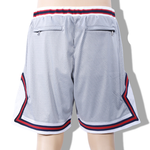 Pantalones cortos Retro de baloncesto para hombre, Shorts de malla de diseño liso, colección deportiva con personalización OEM ODM, 2022, 100% - Product Image 4