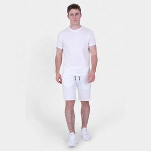 ชุดเซ็ตเสื้อยืดแขนสั้นและกางเกงขาสั้นลำลองสำหรับผู้ชาย แบรนด์สั่งทำได้  ชุดออกกำลังกายฤดูร้อนแบบ unisex  ชุด 2 ชิ้น - Product Image 1