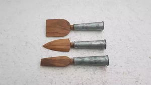 Juego de cubertería de cuchara de madera con mango de ágatas para el hogar, Hotel, cocina, restaurante, juegos de Cubiertos de la mejor calidad - Product Image 3