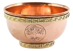 Bol bouddhiste tibétain monté en laiton avec gravure Hamsa articles religieux bouddhistes faits à la main - Product Image 5