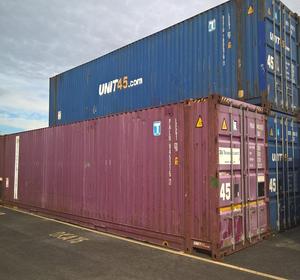 Conteneur maritime métallique de 40 pieds High Cube d'occasion, 85% neuf, à vendre - Product Image 3