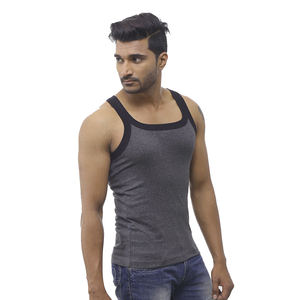 Camiseta sin mangas de gimnasio de algodón 100% para hombre al por mayor, chaleco transpirable para entrenamiento, chaleco ligero para correr, ropa deportiva de cuello redondo - Product Image 5