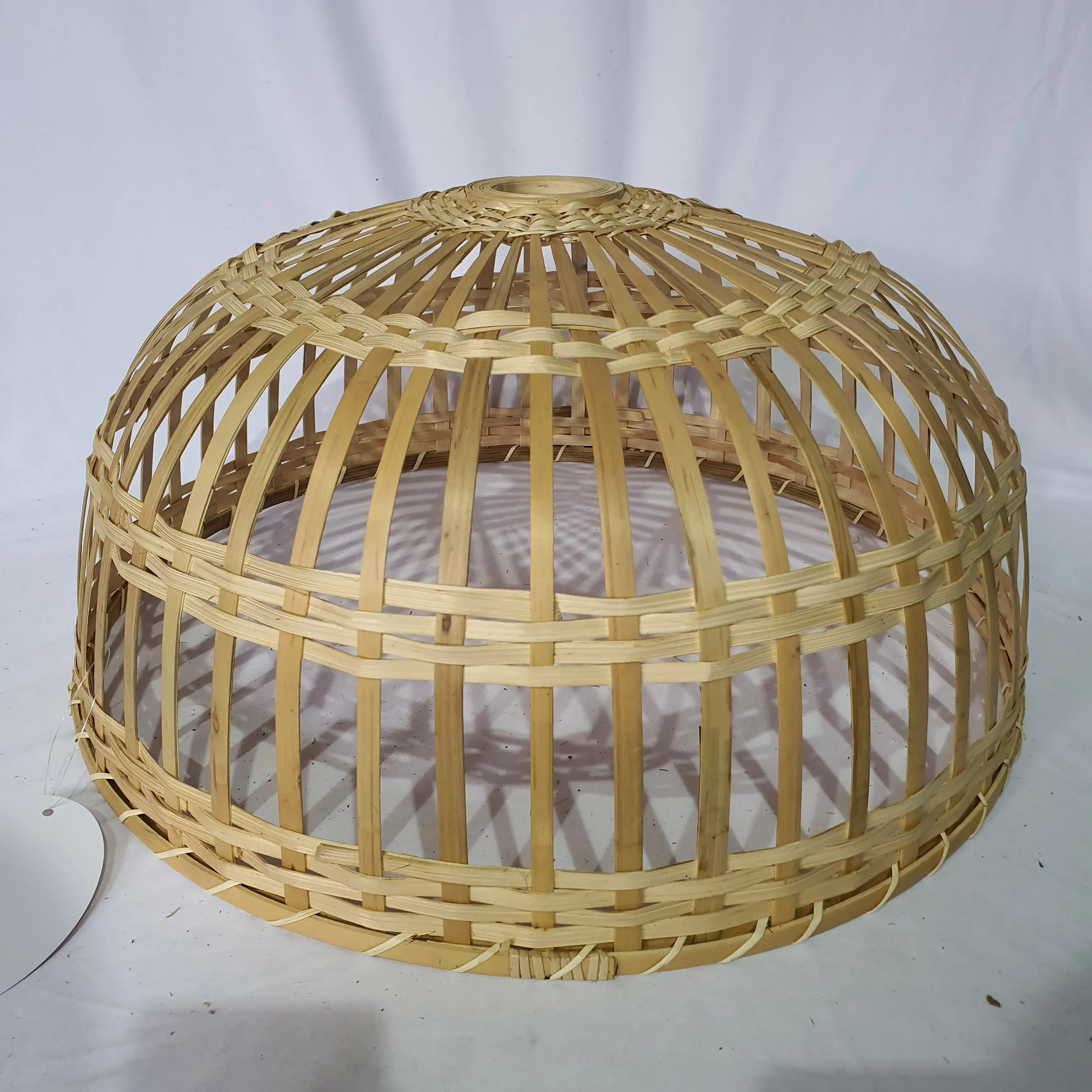 Yüksek kalite sıcak trend dekorasyon bambu lamba gölge/benzersiz doğal tam seçeneği tavan abajur