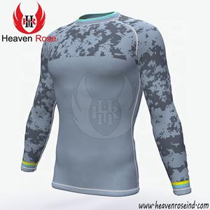 Protector de erupción de diseño personalizado para hombre para entrenamiento de gimnasio al aire libre MMA BJJ Grappling Jiu Jitsu entrenamiento sublimado Jiu Jitsu Fitness Wear - Product Image 4