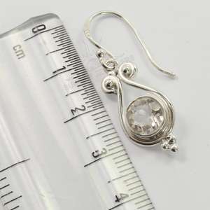 Encantadores y bonitos pendientes de cuarzo de cristal de estilo informal, pendientes de joyería de plata de ley sólida 925, joyería de cuarzo de cristal Natural - Product Image 3
