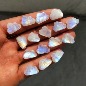 แหวนผู้ชายประดับหินคาโบชอง รูปหัวใจมูนสโตนสีรุ้ง แซฟไฟร์สีน้ำเงิน คริสตัลแกะสลัก |   ชุดของขวัญเครื่องประดับอัญมณีธรรมชาติ - Product Image 6