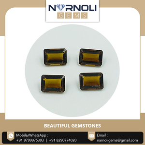 Quartz doré naturel, pierre précieuse verte de qualité supérieure, pierres Narnoli, belle apparence, pierre facettée non montée pour la fabrication de bijoux et l'artisanat - Product Image 2