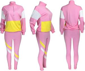 Custom Women's Street Wear Embroidery Stacked Cargo Pants Hoodie Sets Flare Joggers for Spring <b>Track</b> Suits - Product Image 1