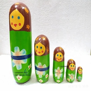 Artesanías de madera para decoraciones, juego de muñecas, juego de muñecas anidadas, juguetes de madera, regalo de madera, artículos de artesanía de madera. - Product Image 6