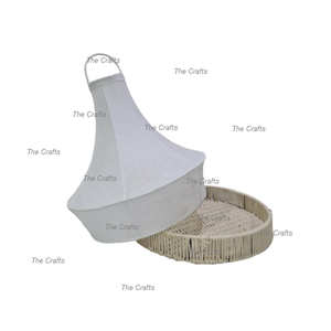 Plateau à dessert en chocolats au design admirable en fer et jute plateau de service avec housse à vêtements pour la vaisselle de mariage - Product Image 3