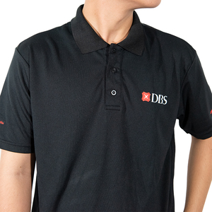 Gros Nouveau Design Noir Plaine Polo T Chemises Hommes 100% Coton Broderie Logo Petite QUANTITÉ MINIMALE DE COMMANDE de Vietnam Meilleur Fournisseur - Product Image 3