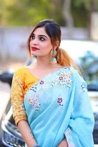 Vichitra — chemisier indien traditionnel, vêtement pour mariage, broderie en soie, haute qualité, Collection, vente en gros, 2020 - Product Image 3