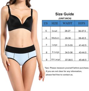 Ropa Interior de Bikini con Bordado Estampado para Mujer, Cómoda, Suave, de Encaje, Algodón Transpirable, de Tiro Bajo, Ecológica, en Cantidad al por Mayor - Product Image 4