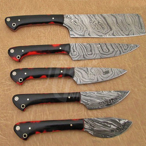 Custom Made Damascus Steel 5 Pcs of Professional Chef Kitchen <b>Knife</b> <b>Set</b> - Product Image 3