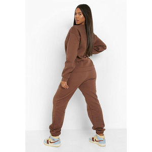 Conjunto de Pantalones y Sudadera Corta para Mujer, Ropa Deportiva de Dos Piezas, Conjunto Deportivo - Product Image 1