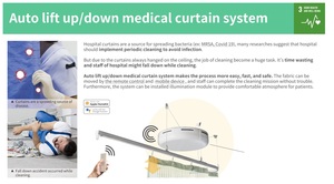 Cortina Médica para Hospital COTTAI Mediguard, Diseño Art Deco, Material de PC - Product Image 2