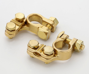 Terminal de batería de latón de alta precisión, tira de terminales de batería de coche, tipo de abrazadera positivo y negativo, alta calidad - Product Image 6