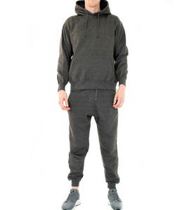 Ensemble de survêtement gris léger réversible Combinaison de jogging à séchage rapide avec design et logo personnalisés comprenant un pantalon chemise de grande taille - Product Image 2