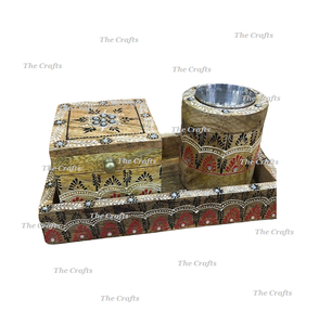 Marvelous Design Wooden <b>Bakhoor</b> Burner With Tray And <b>Oud</b> Box Home And Hotel Fragrance Incense Burner Mabkhara - Product Image 1