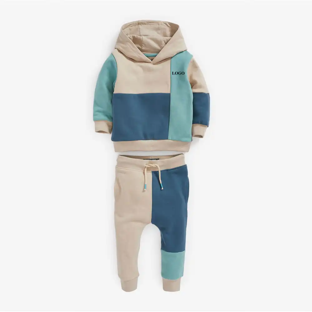 Детский костюм для мальчиков, однотонная стильная одежда 2021, Повседневный свитер с длинным рукавом для маленьких мальчиков, спортивный костюм из двух предметов, трикотажный спортивный костюм для мальчиков