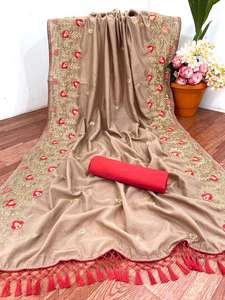 Multi secuencia y codificación bordado Sari blusa fabricante Surat India venta al por mayor fabricación Sari mujeres señoras desgaste ropa - Product Image 6