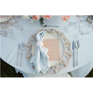 Best Selling Product Rattan <b>Woven</b> <b>Placemat</b> Whitewash <b>Placemat</b> for Dining Table Vintage Decor - Product Image 2