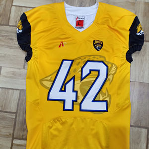 Maillots de football américain respirants personnalisés de grande taille à manches courtes finition tapis d'été Spandex/Polyester - Product Image 1