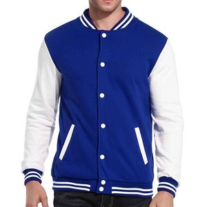 Blouson en cuir homme, avec broderie et Logo personnalisé en laine,, printemps - Product Image 1
