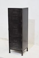 Armoire de rangement multi-tiroirs en bois avec cadre en fer vintage américain industriel, convertible, pour l'extérieur, la maison, le salon