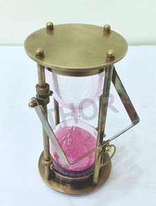 Reloj de arena náutico de 3 a 5 minutos, de latón antiguo, gestión del tiempo, regalo coleccionable - Product Image 2