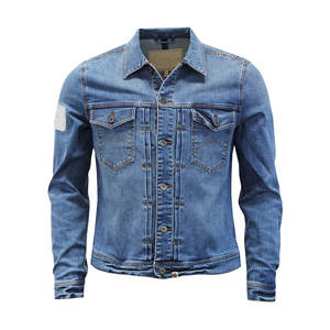 แจ็กเก็ตยีนส์สำหรับผู้ชาย,เสื้อแจ็กเก็ตยีนส์ขาด - Product Image 3