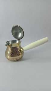 กาชงกาแฟอาหรับตุรกีทำจากทองเหลืองชุดน้ำชาสำหรับตกแต่งบ้านชุดกาแฟและชาเป็นมิตรกับสิ่งแวดล้อม - Product Image 3