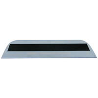 Panneau frontal rectangulaire en acrylique PMMA bleu à angles arrondis pour machine d'arcade, support d'affichage publicitaire personnalisé, épaisseur 3 mm