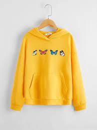 Sweat à capuche pour femmes, pull ample et décontracté, manches avec lettres imprimées - Product Image 5