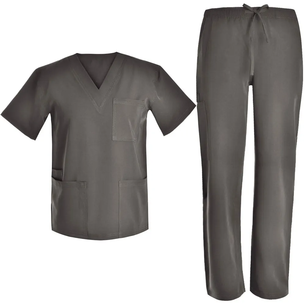 Setelan Pakaian Medis Pria, Setelan Baju Seragam Rumah Sakit, Pakaian Medis OEM, Scrub Medis Pria, Logo Kustom, Kualitas Tinggi