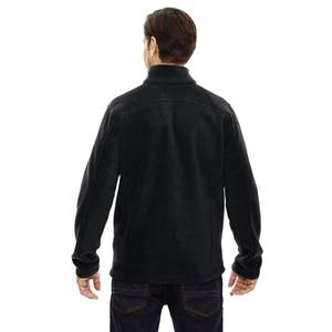 Veste décontractée coupe-vent en polaire polaire à blocs de couleur pour homme en laine/polyester en gros avec étiquette personnalisée - Product Image 4