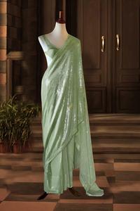 ผ้าไหมไผ่ดีไซเนอร์ ผ้าไหมไผ่อินเดีย พร้อมเสื้อไหมสำหรับผู้หญิง ราคาไม่แพง ราคาขายส่งที่ดีที่สุด - Product Image 3