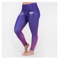 Pantalon d'entraînement imprimé par sublimation complète femmes pantalon à bande élastique leggings rash guard 2025